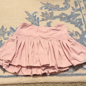 Chic Light Pink Skater Skirt